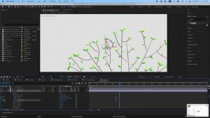 Рисование и анимация листьев в Photoshop и After Effects.