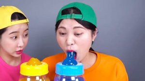 Цветная молочная бутылка Конфеты Желе Мукбанг ДОНА DONA