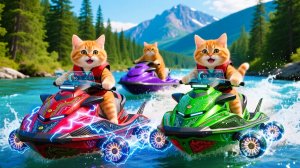 🐾 Мама-кошка подстригает шерсть на ферме и делает тигровую шапку для котят дома 🐯🎩