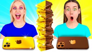 Челлендж# Шоколадная vs Обычная еда #6 # 100 слоев шоколада от BooBoom Challenge