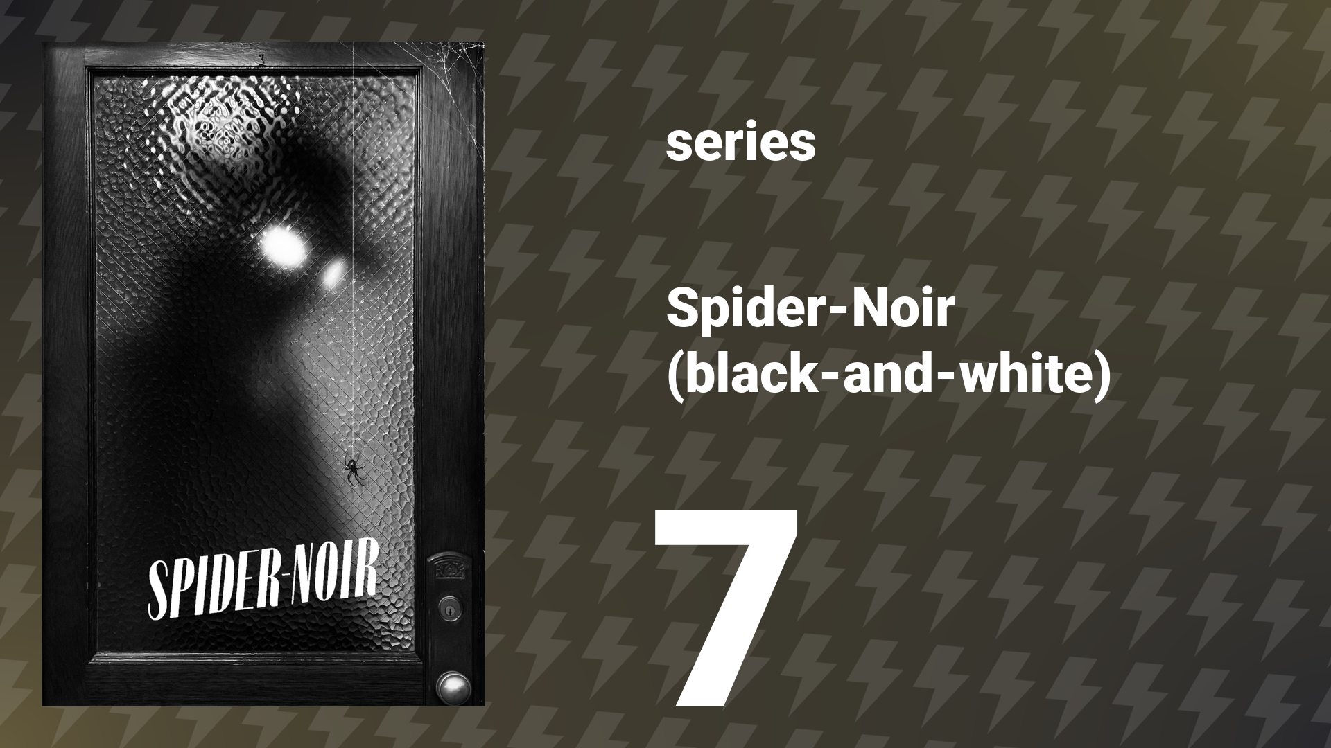 Spider-Noir (black-and-white) Episode 7 «Nobody’s Hero» (series, 2026) смотреть онлайн