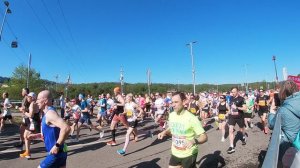 Московский полумарафон 2024. Старт кластера B на дистанции 21 км