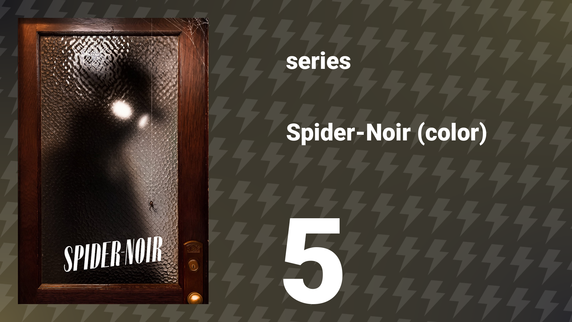 Spider-Noir (color) Episode 5 «Betrayal» (series, 2026) смотреть онлайн