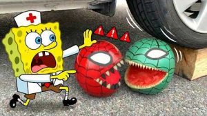 Машинка против арбузов 😱 Эксперимент пошёл не по плану! 🍉💥