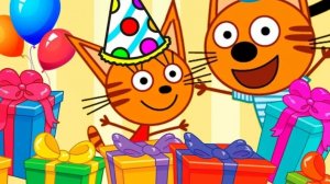 ТРИ КОТА.  МУЛЬТФИЛЬМ ИГРА. НОВАЯ СЕРИЯ. ДЕНЬ РОЖДЕНИЯ.    ИГРЫ ПО МУЛЬТИКАМ