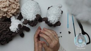 МК Круглые овечки из Alize Puffy fine: обзор процессов и материалов (ПЛАТНЫЙ)