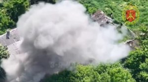 Подрыв укрытий ВСУ.