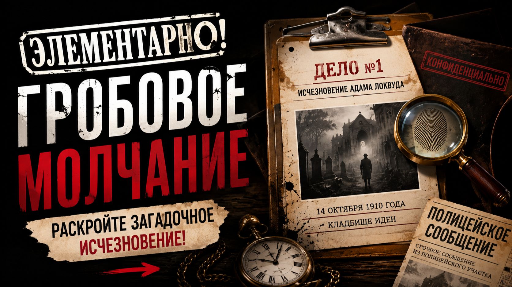 ⚰️ Настольная игра «Элементарно! Гробовое молчание» — правила, обзор и как играть