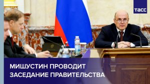 Мишустин проводит заседание правительства