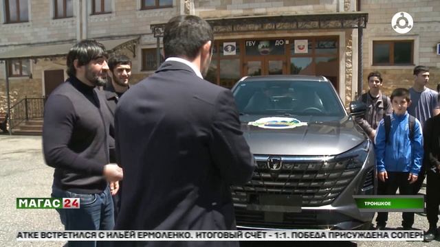 В Ингушетии встретили чемпиона России по греко-римской борьбе Исмаила Барахоева