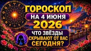 Гороскоп на 4 июня 2026 😱 Что звёзды скрывают от вас сегодня?