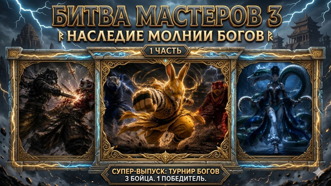 БИТВА МАСТЕРОВ 3 НАСЛЕДИЕ МОЛНИИ 1 ЧАСТЬ