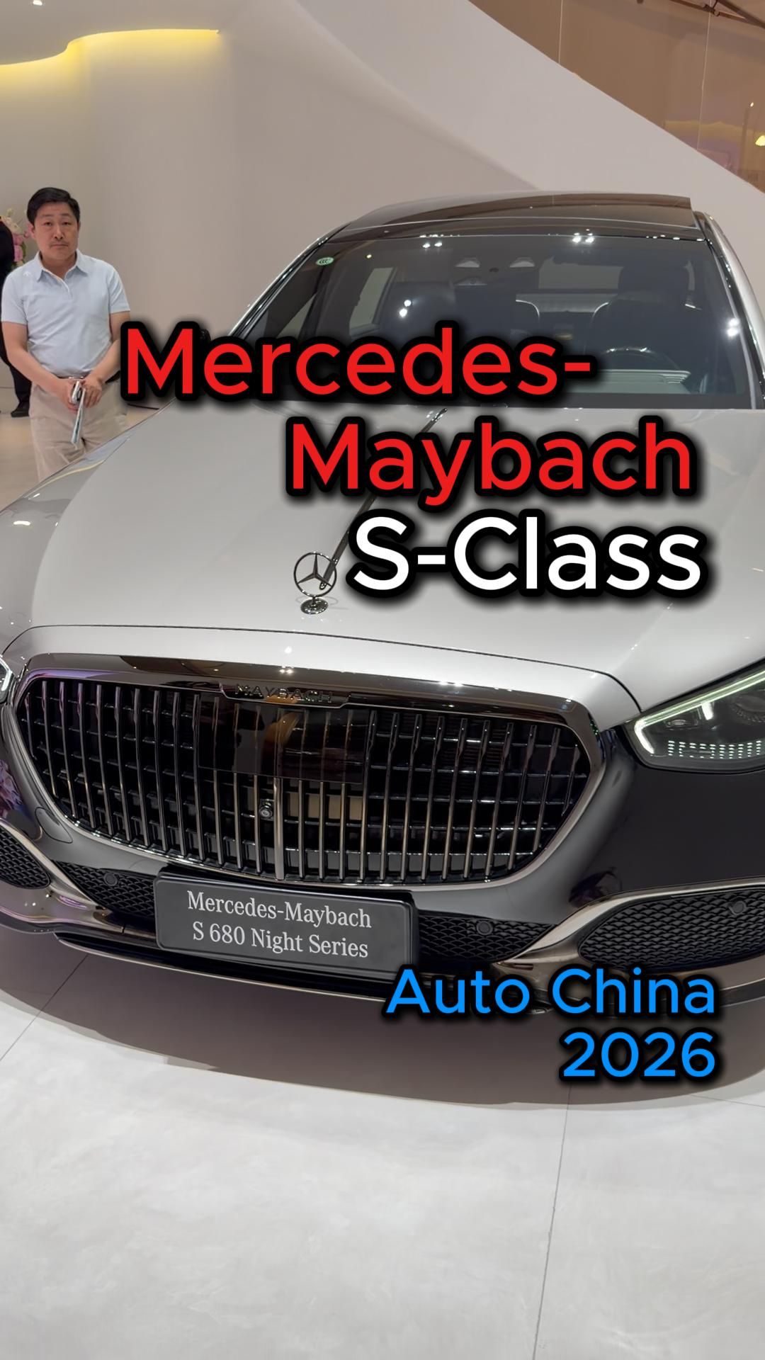 На Пекинском автосалоне Mercedes также показал новое поколение седана Mercedes‑Maybach S‑Class 2026
