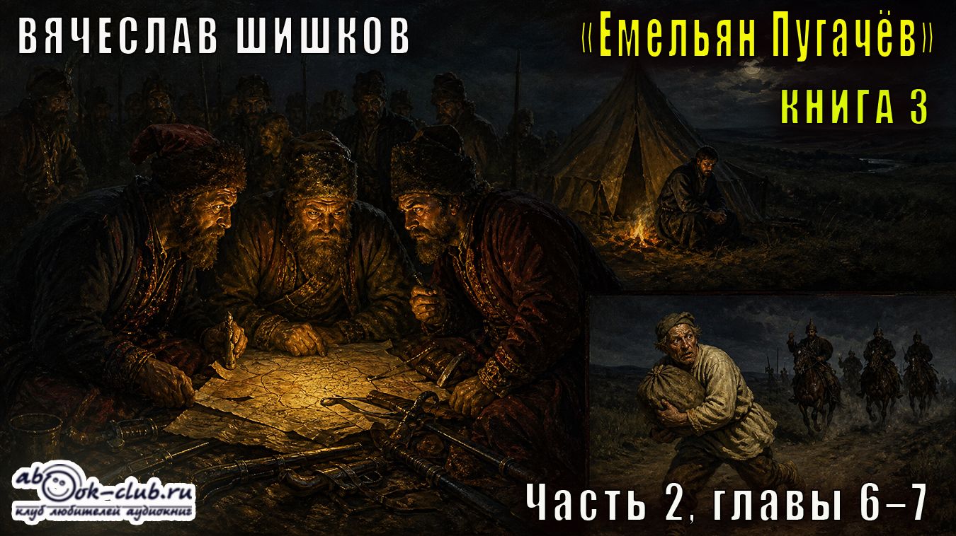 Вячеслав Шишков "Емельян Пугачёв" книга 3, Часть 2, главы 6–7