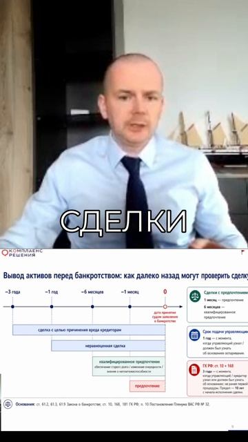 Сроки оспаривания сделок при банкротстве: 1 месяц, 6 месяцев, 1 год, 3 года