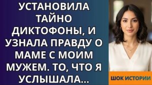 Установила тайно диктофоны, и узнала правду о маме с моим мужем  То, что я услышала!