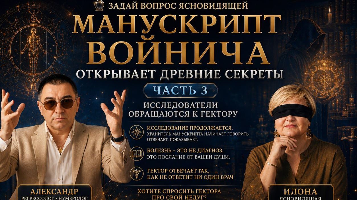 МАНУСКРИПТ ВОЙНИЧА  - Разрушение тазобедреннего сустава,хронический гайморит.
