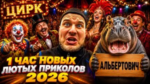 🔥😂 1 ЧАС НЕРЕАЛЬНО ЛЮТЫХ ВИДЕО ПРИКОЛОВ 2026! 🔥🤣 ЛУЧШИЕ СКЕТЧИ, РЖАЧ ЮМОР 🤯 НАТУРАЛ АЛЬБЕРТОВИЧ