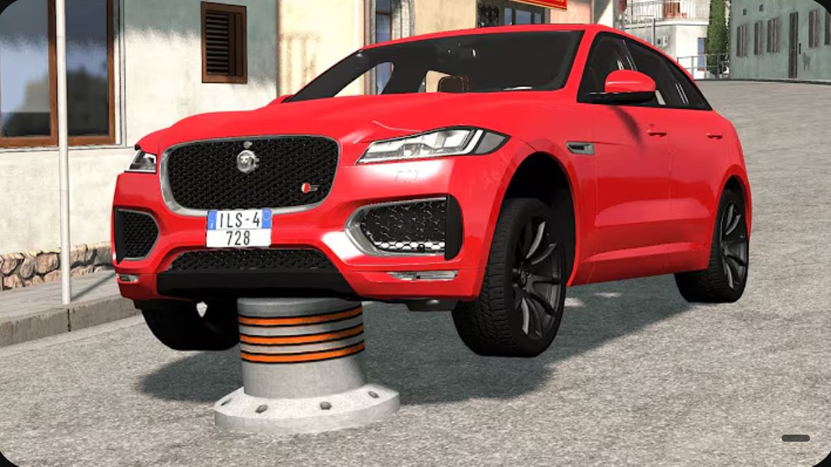 Автомобили против столбиков — BeamNG Drive смотреть онлайн