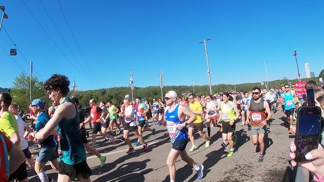 Московский полумарафон 2024. Старт кластера C на дистанции 21 км