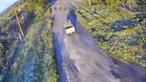 Утилизация пикапа с пехотой ВСУ