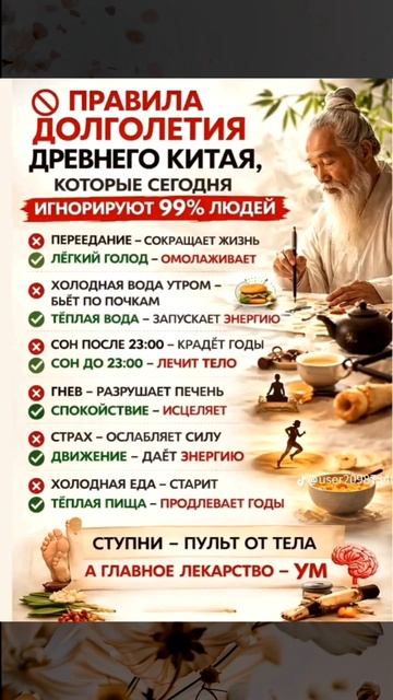 Правила долголетия