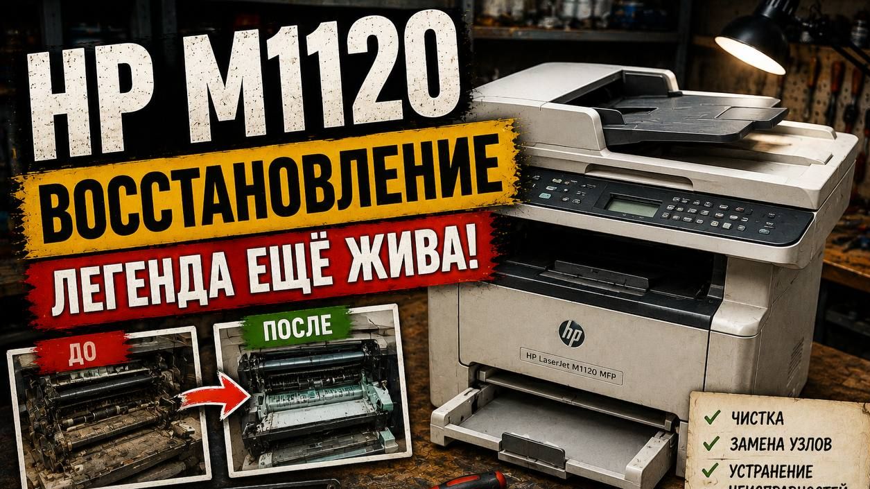HP LaserJet M1120 — восстановление легенды смотреть онлайн