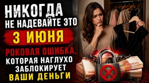 Никогда не надевайте это 3 июня. Роковая ошибка заблокирует ваши деньги.