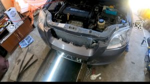 ШЕВРОЛЕ АВЕО 1.4 Т250 ЗАМЕНА РАДИАТОРА КОНДИЦИОНЕРА БЕЗ СНЯТИЯ БАМПЕРА