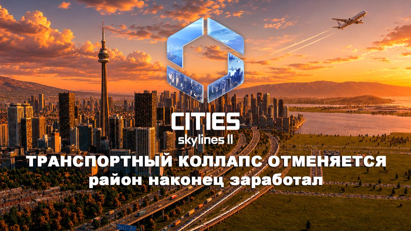 Новый район ожил после транспортной реформы | Bridges & Ports DLC | Cities Skylines 2