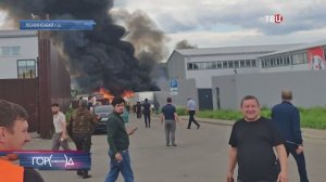 В Ленинском городском округе загорелся автосервис