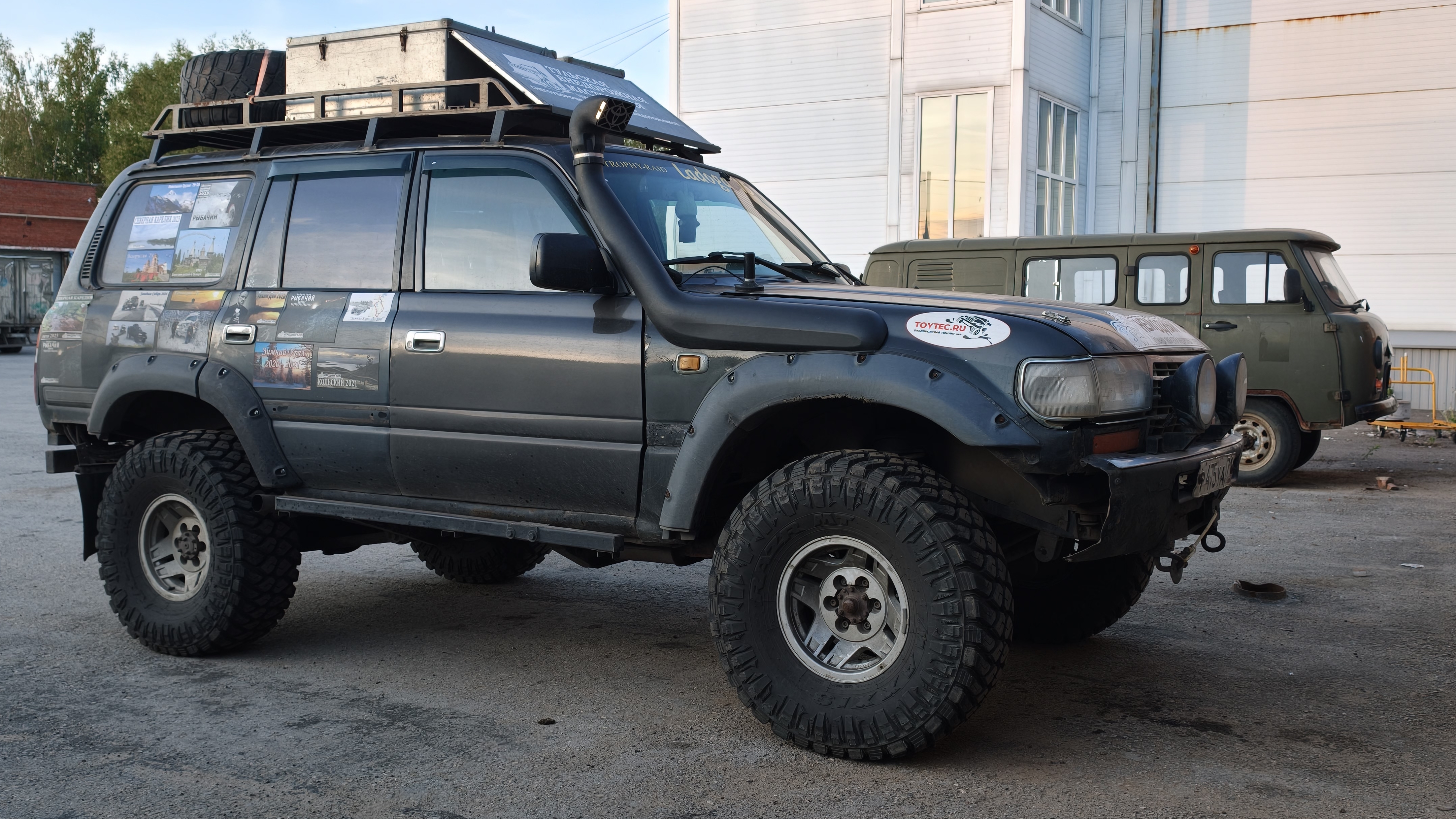 Установка пневмобаллонов в пружины Toyota Land Cruiser 80. Первые впечатления и доработки смотреть онлайн