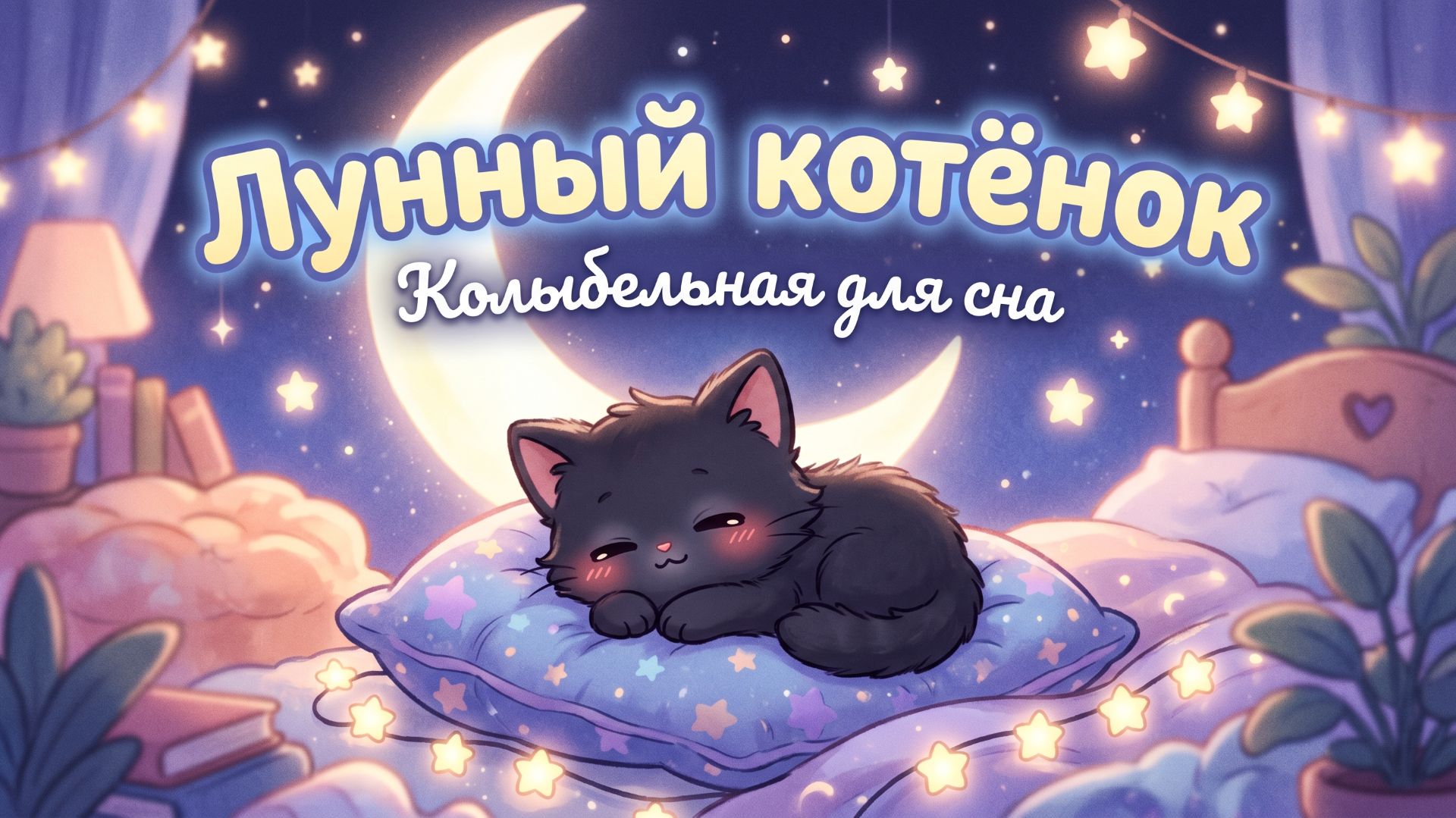 Колыбельная «Лунный котёнок» — Спокойная музыка для сна малышей