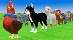 Животные, пересекающие фонтаны в игре с длинными горками