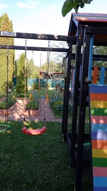 Детские площадки Савушка для дачи и двора с песочницей и качелями