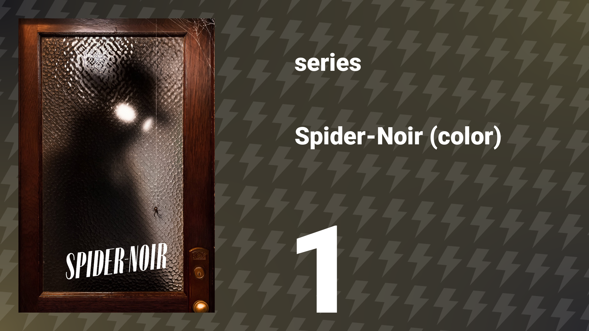 Spider-Noir (color) Episode 1 «Step Into My Office» (series, 2026) смотреть онлайн