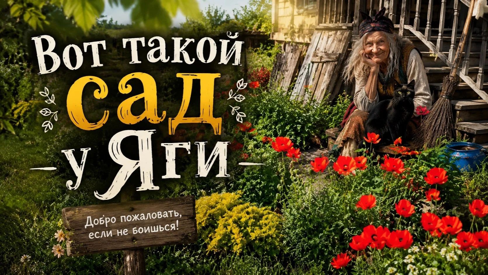 Вот такой сад у Яги