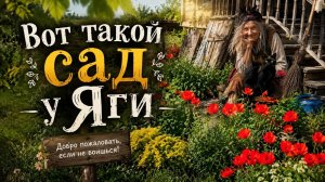 Вот такой сад у Яги