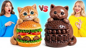 Челлендж. Шоколадная Еда vs Настоящая еда # Простые Кулинарные Лайфхаки от Multi DO Challenge