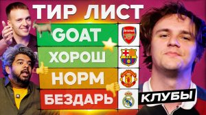 Тир лист #17 | Топ-клубы в сезоне 25/26