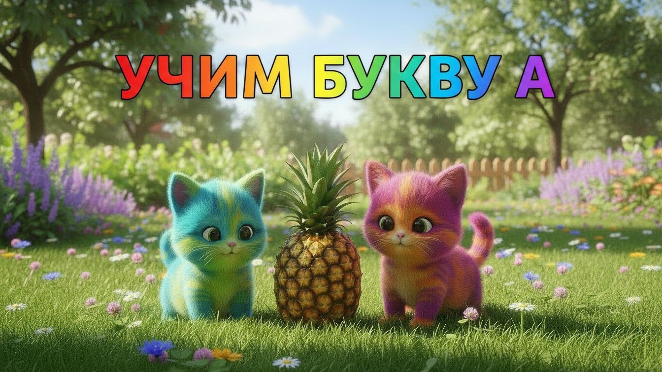 Учим буквы. Буква А. Алфавит для детей. Азбука. Обучающие мультики для детей. Букварь смотреть онлайн