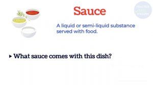 Basic English Vocabulary For The Restaurant _ Food Vocabulary with Pictures