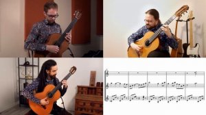 THE LEGEND OF ASHITAKA Princess Mononoke на Гитаре. Кавер на классической Гитаре Ottawa Guitar Trio