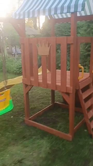Детские площадки Савушка для дачи с песочницей