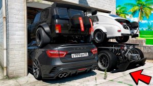 Затроллил и спрятал чёрные чит тачки в ГТА 5! Битва автоугонщиков в GTA 5 Online!