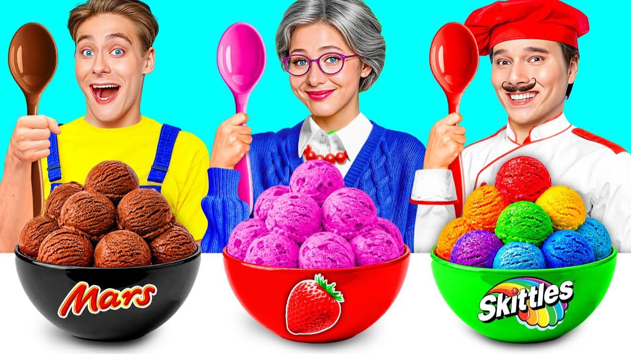 Кулинарный Челлендж# Я против Бабушки # Безумные Ситуации с Едой смотреть онлайн