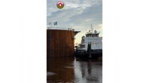 Видеофакт: в Табаге установили коффердам под строительство Ленского моста