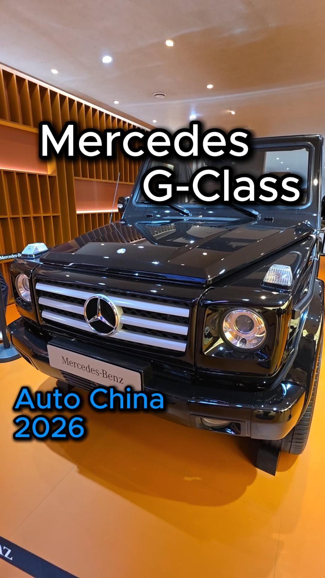 На Пекинскую выставку Mercedes привез свой G-Class с открытым верхом🚘
