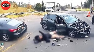Жуткие аварии на шоссе# идиоты за рулём мгновенно платят свою карму