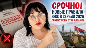 Срочно! Новые правила ВНЖ в Сербии 2026: почему всем отказывают?